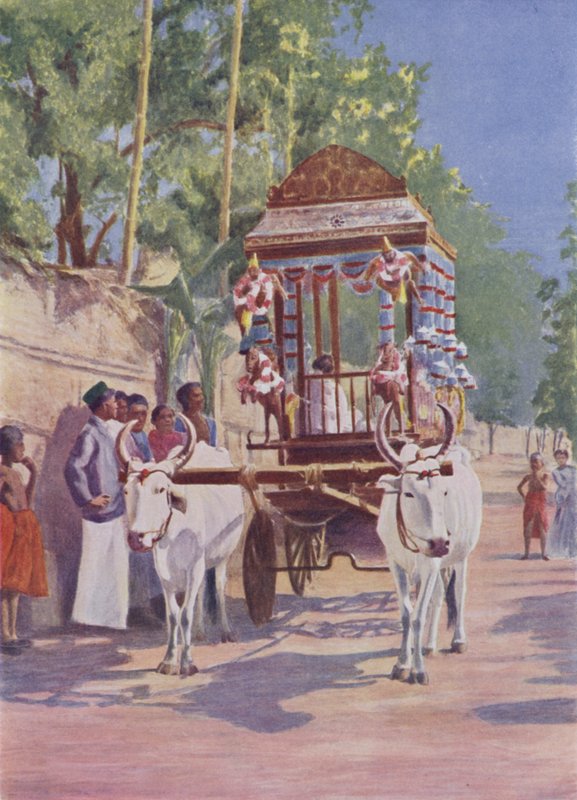 A Wedding Cart by English School
