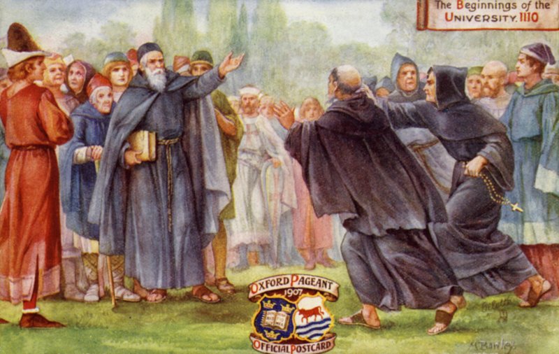 Beginnings of Oxford University, 1110, Oxford Pageant, 1907 by English School