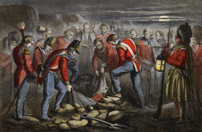 Burial of Sir John Moore by English School
