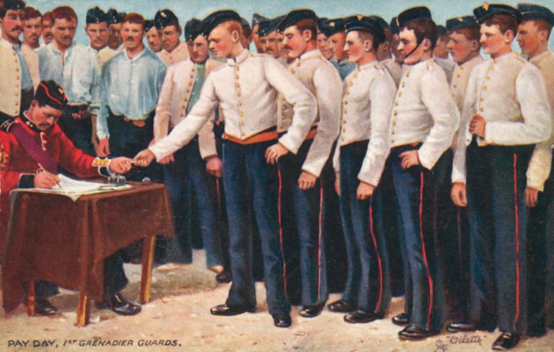 Pay Day, 1st Grenadier Guards by English School
