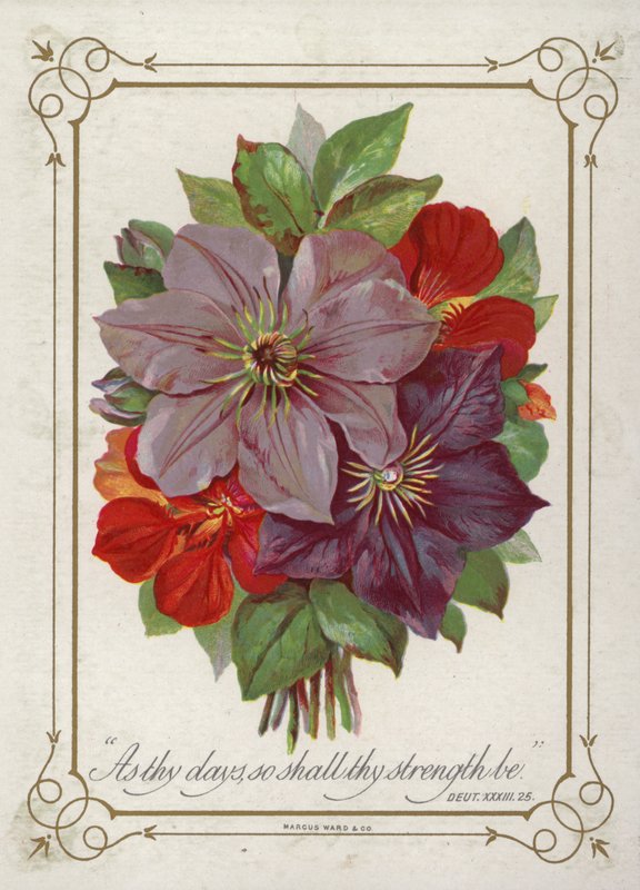 Posy of Flowers by English School