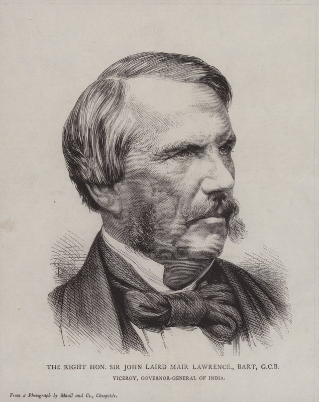 Sir John Laird Mair Lawrence, Viceroy and Governor-General of India by English School