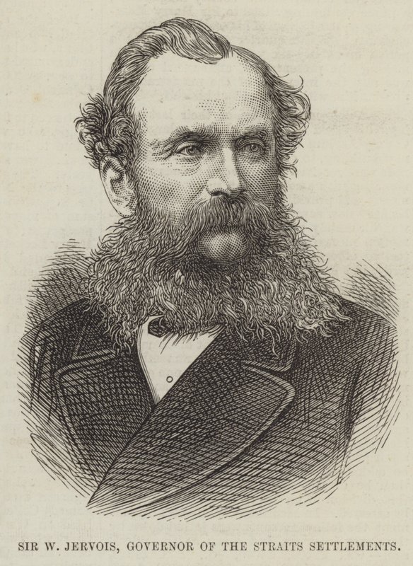 Sir W Jervois, Governor of the Straits Settlements by English School
