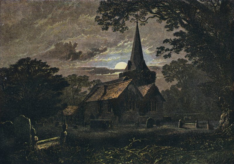 Stoke Poges Churchyard by English School