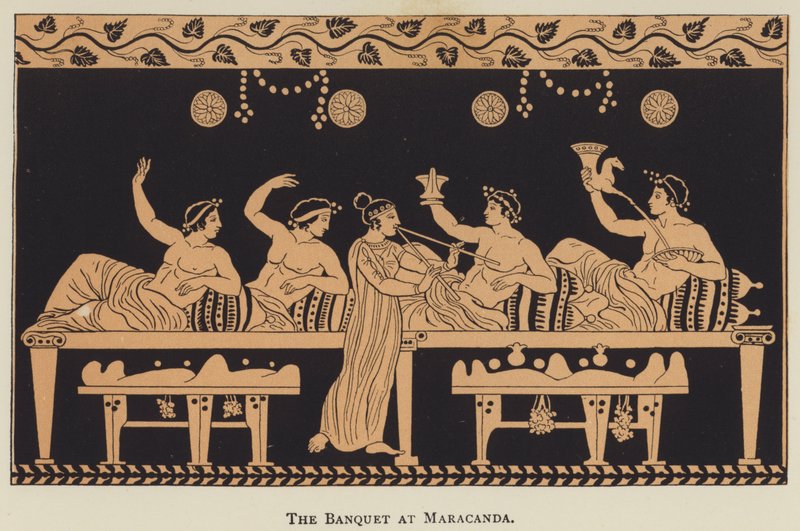 The Banquet at Maracanda by English School