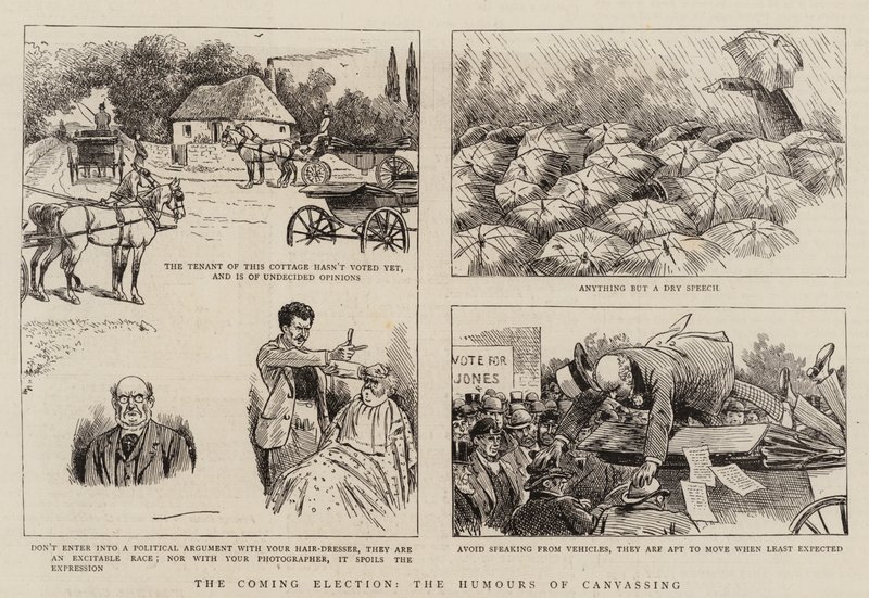The Coming Election, the Humours of Canvassing by English School