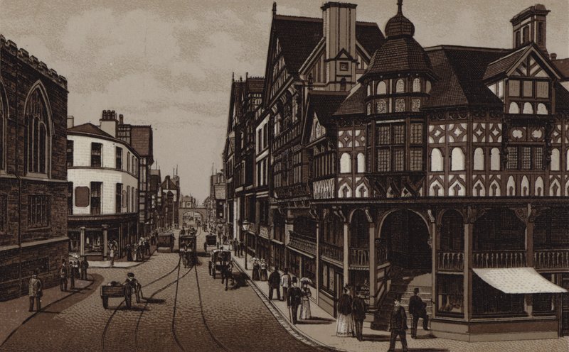 The Cross and Eastgate Street by English School