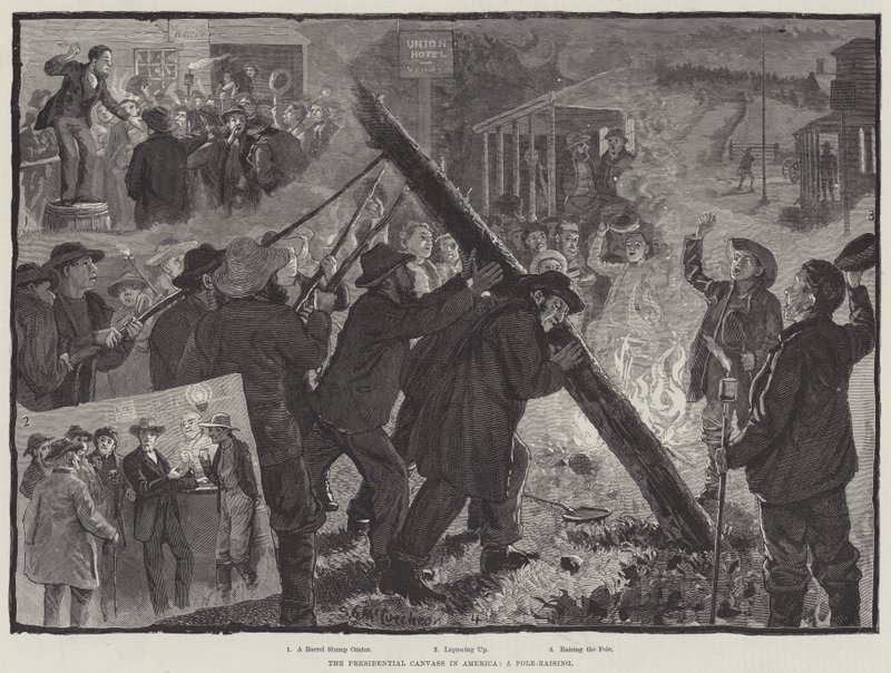 The Presidential Canvass in America, a Pole-Rising by English School