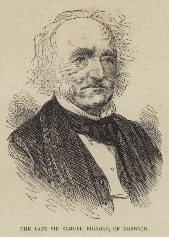 The late Sir Samuel Bignold, of Norwich by English School