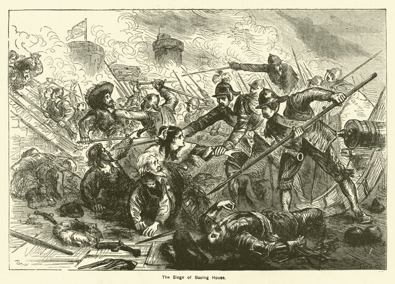 The Siege of Basing House by English School