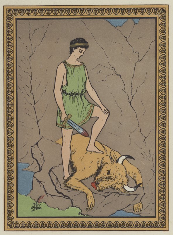 Theseus and the Bull by English School
