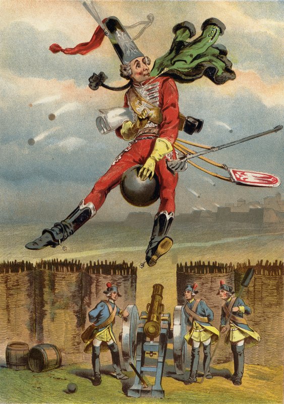 Illustration for Adventures of Baron Munchausen by European School