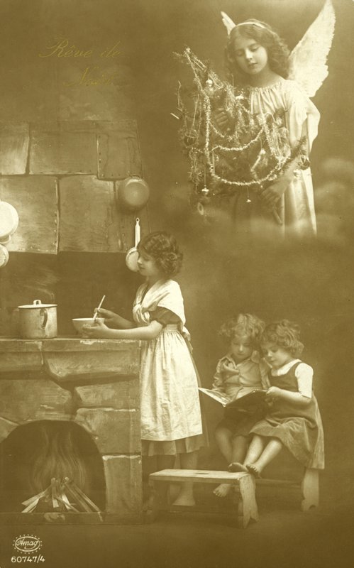 A child dreaming of Christmas by French Photographer