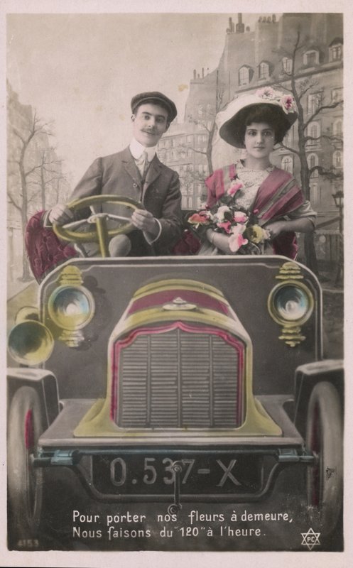 Driving couple by French Photographer