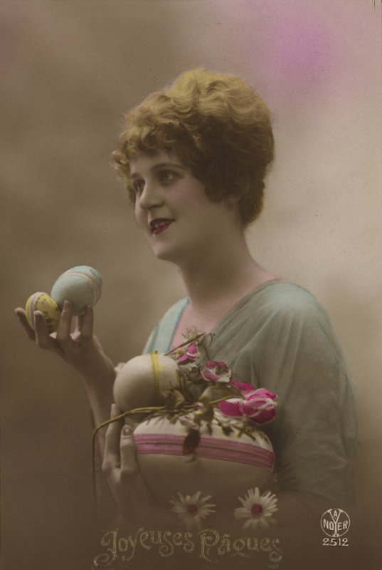 Easter Card with Eggs by French Photographer