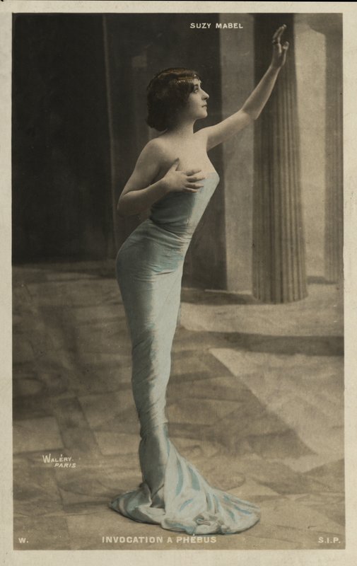 Girl in a blue dress by French Photographer