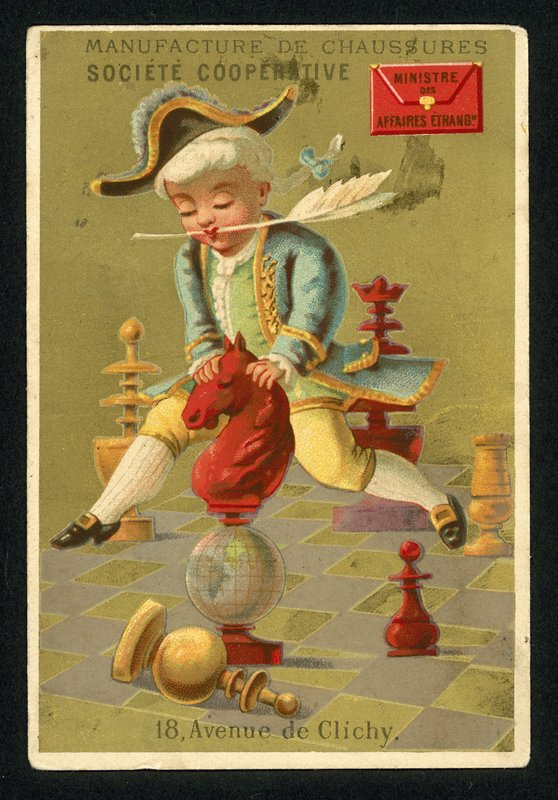 Advertisement for the Societe Cooperative shoe factory, 18 Avenue de Clichy, Paris by French School