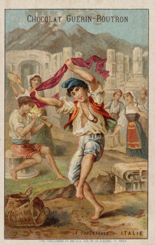 Dancing the Tarantella, Italy by French School