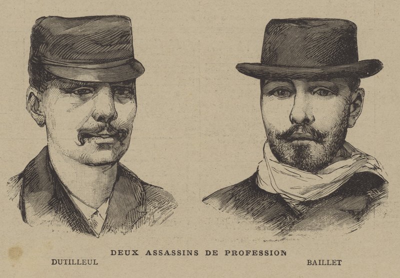 Two professional assassins by French School