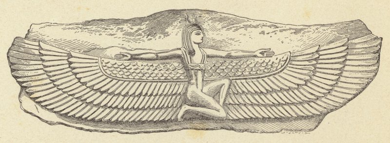 Egyptian Flying Figure by French School