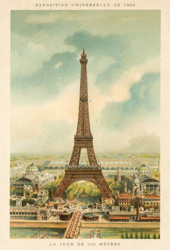 Eiffel Tower, Exposition Universelle 1889, Paris by French School