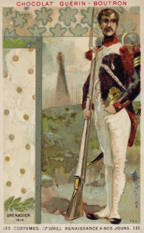 French Grenadier, 1814 by French School