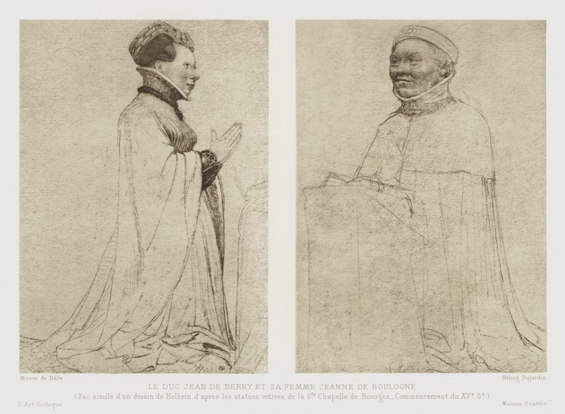 John, Duke of Berry, and His Wife Jeanne of Boulogne, 15th Century by French School
