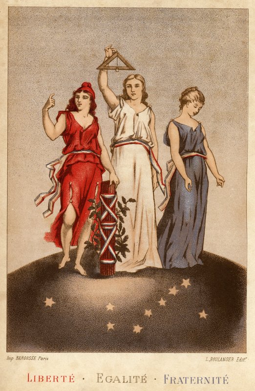 Liberty, Equality, Fraternity by French School