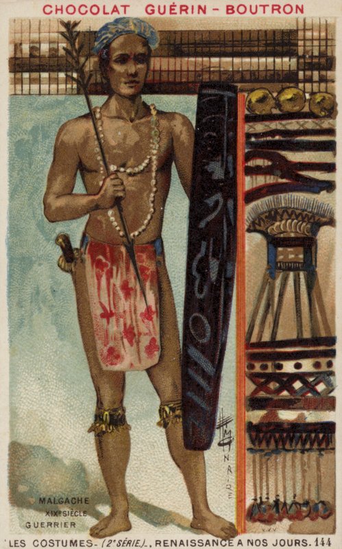 Madagascan Warrior, 19th Century by French School