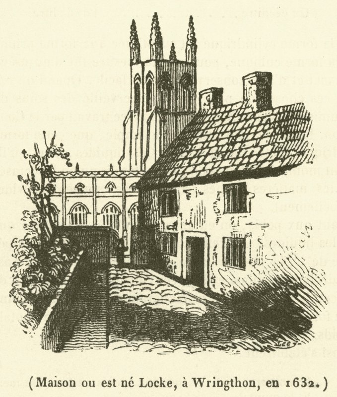 House where Locke was born, in Wringthon by French School