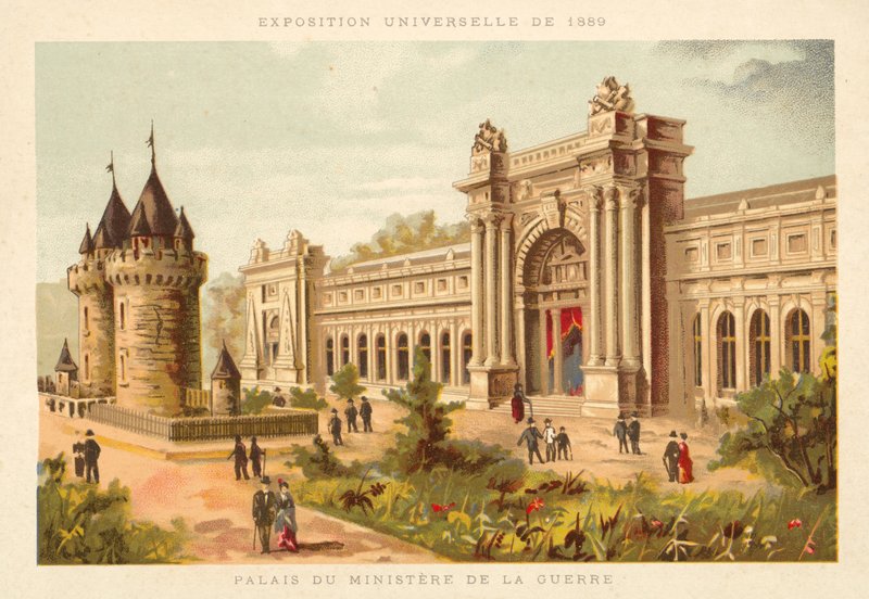 Palace of the Ministry of War, Exposition Universelle 1889, Paris by French School