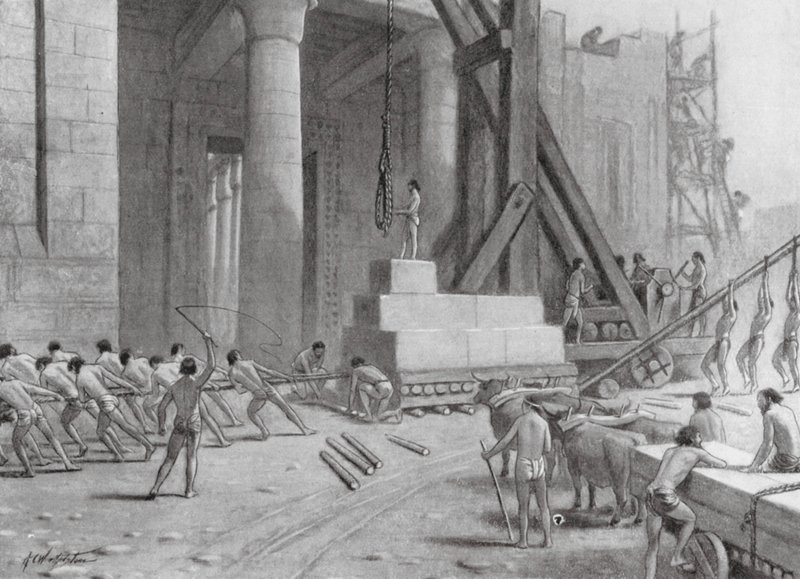 Phoenician Craftsmen building a Temple for Solomon by A.C. Weatherstone