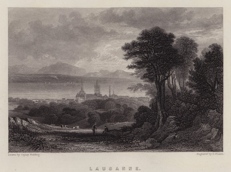 Lausanne by A.V. Copley (after) Fielding