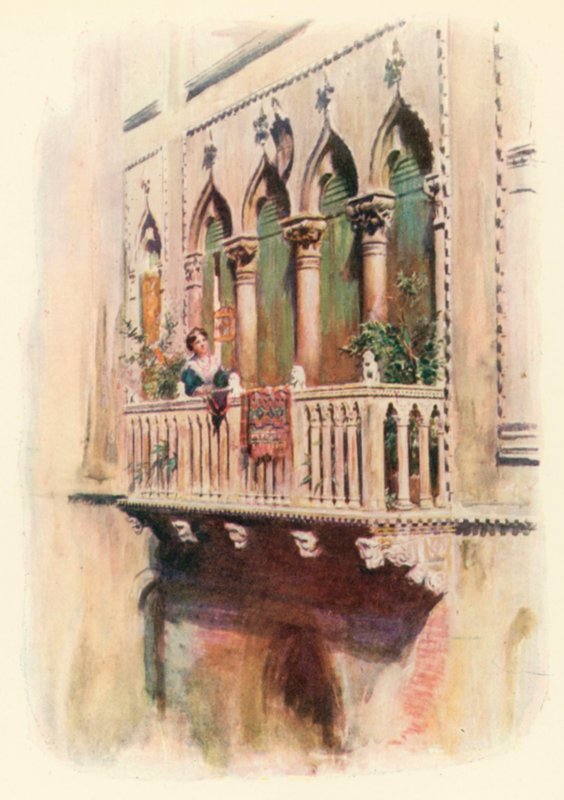 Balcony Palazzo Bragadin by A. Trevor Haddon