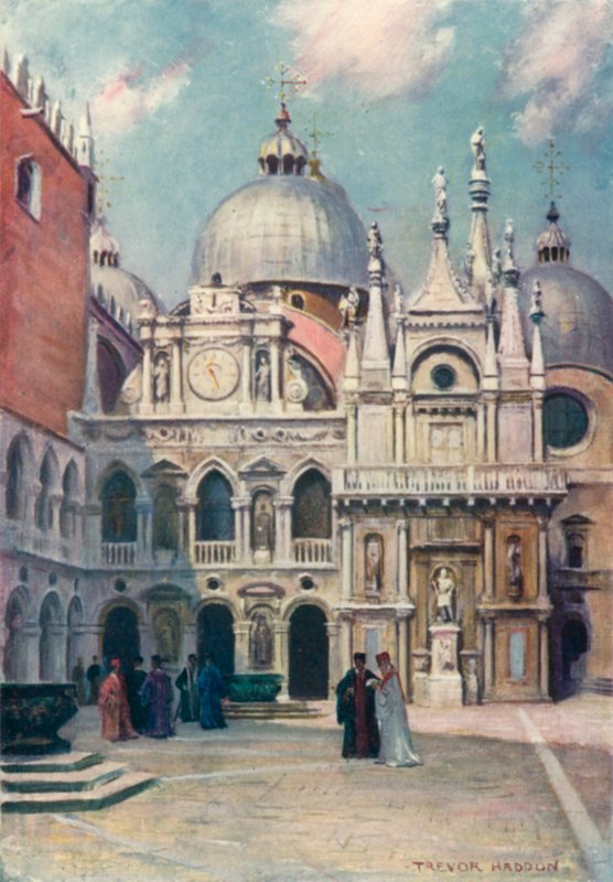 Ducal Palace, Courtyard by A. Trevor Haddon