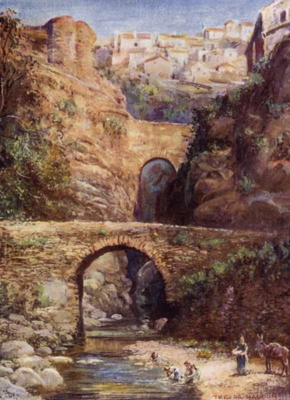 Ronda, Roman Bridges by A. Trevor Haddon