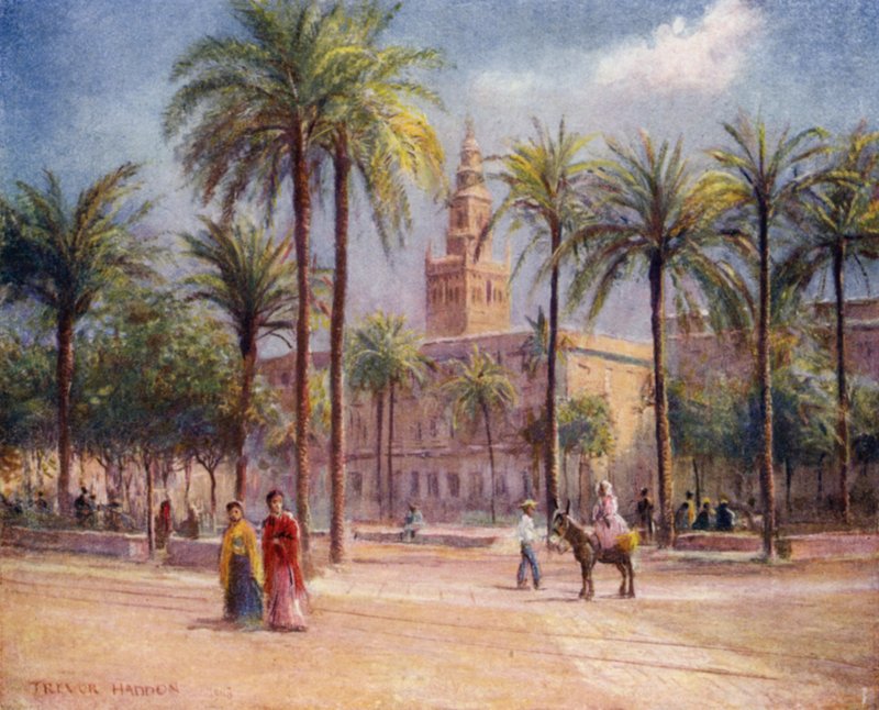 Seville, Plaza de San Fernando by A. Trevor Haddon