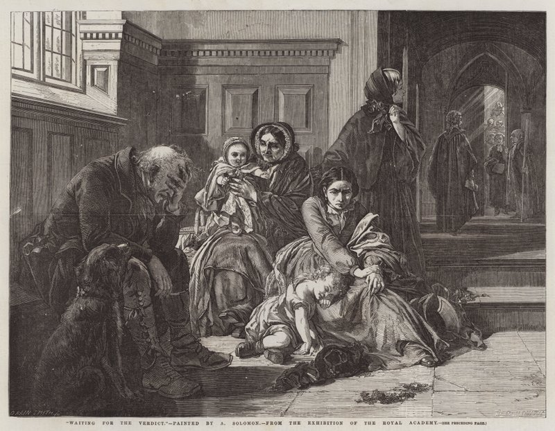Waiting for the Verdict by Abraham Solomon