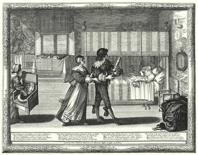 The Enema Syringe by Abraham (after) Bosse