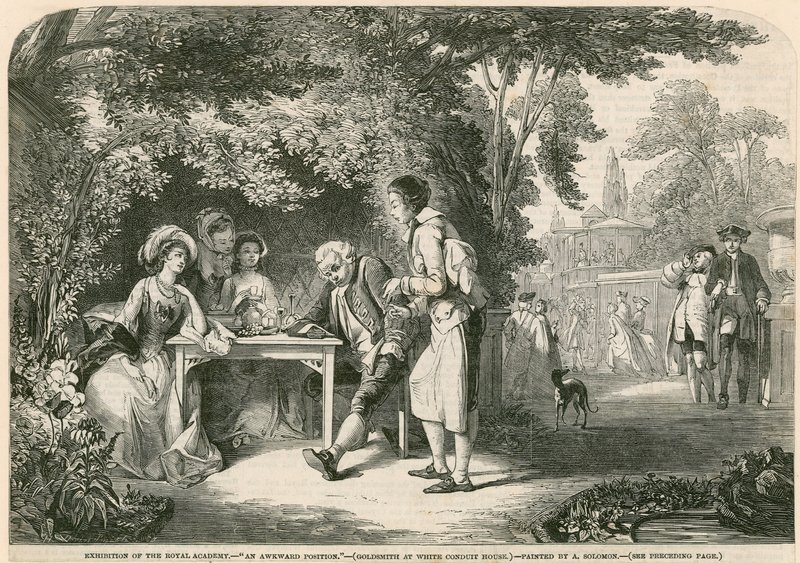 Goldsmith at the White Conduit House, Islington, London by Abraham Solomon