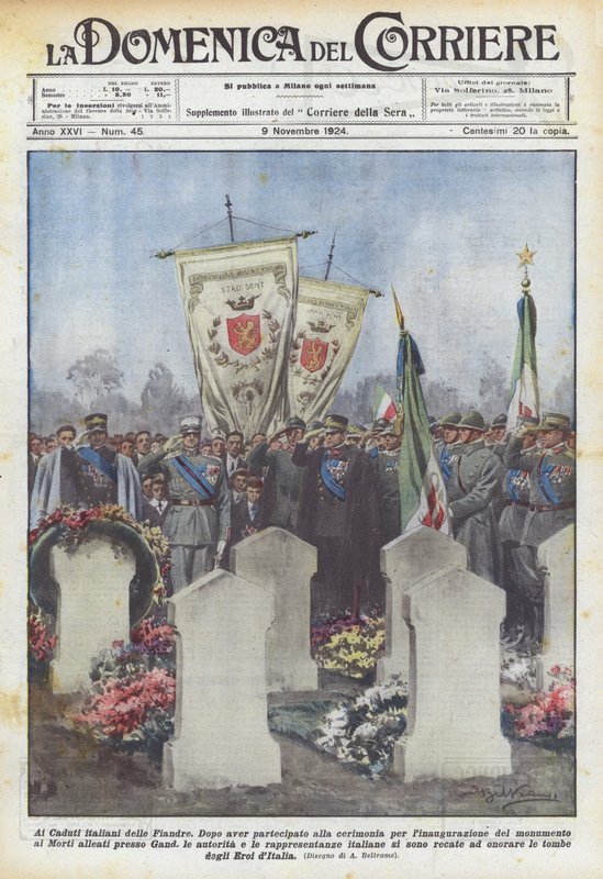 To the Fallen Italians of Flanders by Achille Beltrame