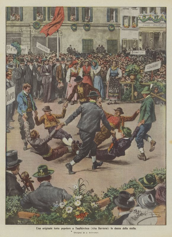 An Original Popular Festival in Taufkirchen (Upper Bavaria): The Star Dance by Achille Beltrame