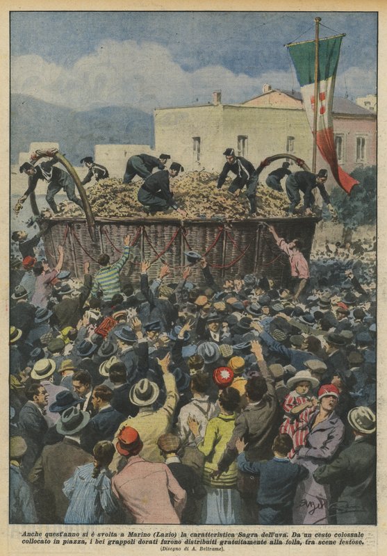 This Year Too, the Characteristic Grape Festival was Held in Marino (Lazio) by Achille Beltrame