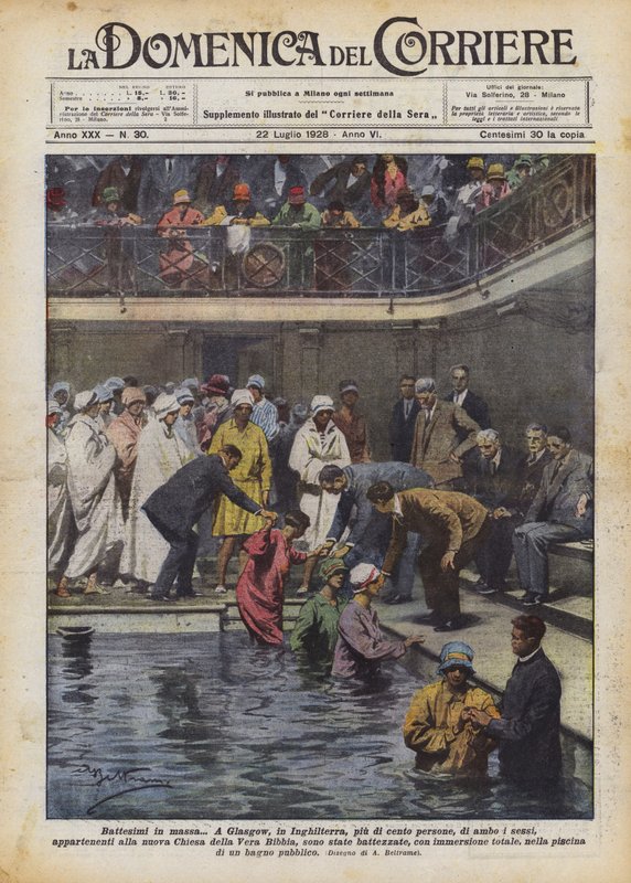Mass Baptisms by Achille Beltrame