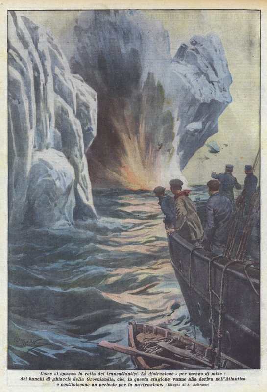 How the transatlantic route is swept by Achille Beltrame