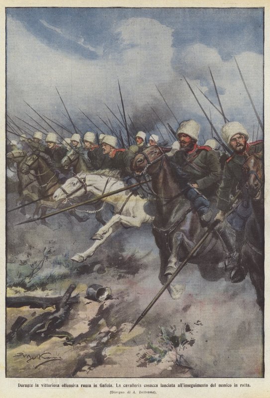 During the Victorious Russian Offensive in Galicia by Achille Beltrame