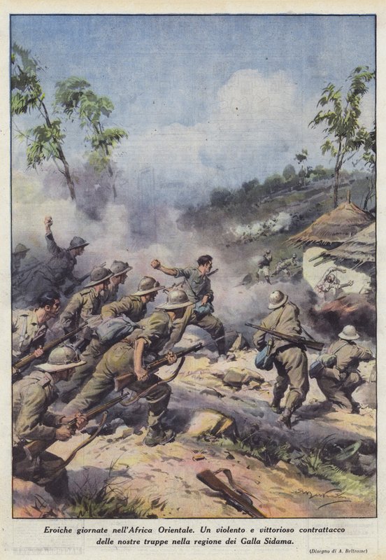 Heroic Days in East Africa by Achille Beltrame