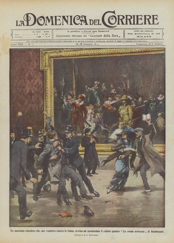 Former Dutch Sailor Ruins Famous Painting in Amsterdam Out of Revenge Against the State by Achille Beltrame