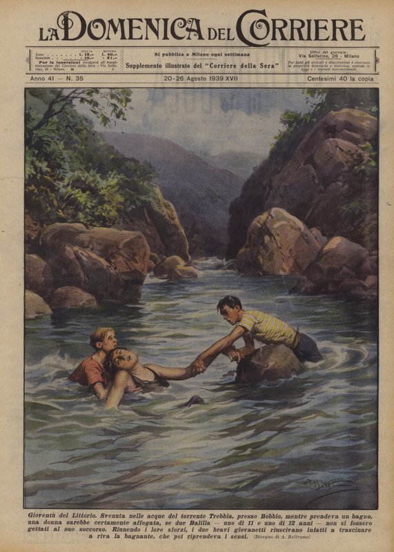 Youth of the Littorio by Achille Beltrame