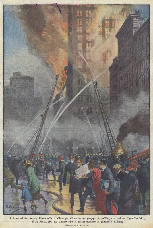 The Dramas of Fire by Achille Beltrame